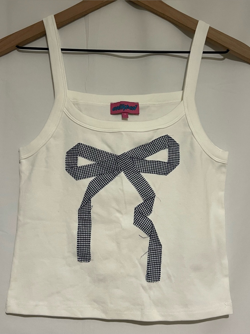 NWOT Edikted Bow Ribbon Tank Top